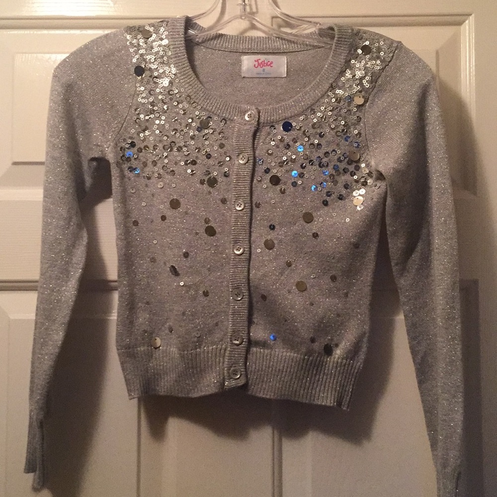 Justice sequenced cardigan